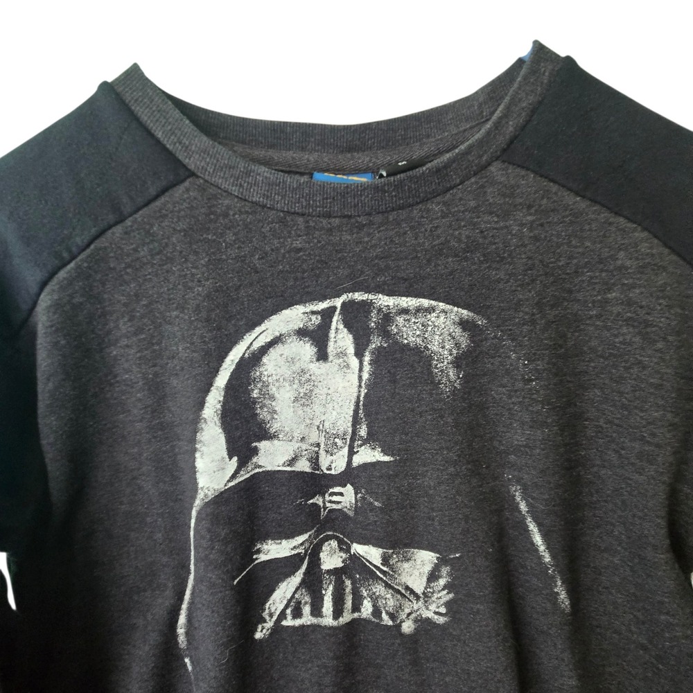 Star Wars Darth Vader Graphic Sweatshirt Mens Medium Charcoal Grey Crewneck